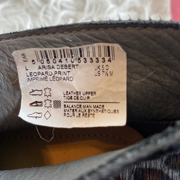 Clarks Originals leather gray leopard Arisa Desert boots. 7.5 - Picture 12 of 12